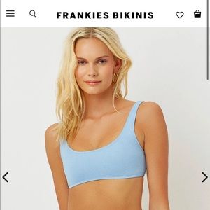 NWT Frankie’s Bikinis Cecilia Top